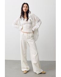 Free People - Time Flies Low-Rise Clean Solid Trousers - Lyst