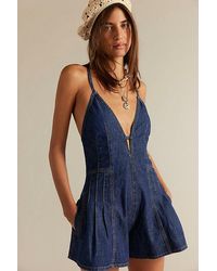 Free People - We The Free Nostalgia Ultra-Shortalls - Lyst