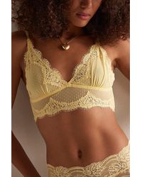 Intimately By Free People - Fiona Mesh Longline V-Neck Triangle Bralette By - Lyst