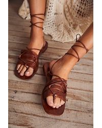 Free People - Cami Huarache Wrap Sandals - Lyst