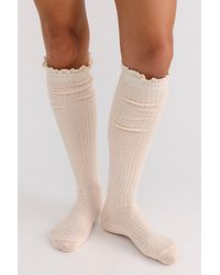 Free People - Misty Solid Tall Socks - Lyst