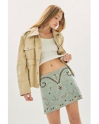 Nigel Preston - Grace Suede Mini Skirt - Lyst