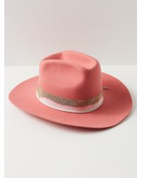 Free People Head Over Heels Cowboy Hat - Pink