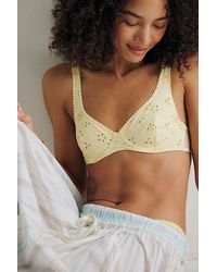 Intimately By Free People - Full Bloom Cotton Eyelet Underwire Bra By - Lyst