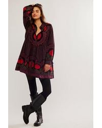 Free People - Smell The Roses Mini Dress At In Hot Night Combo, Size: Xs - Lyst