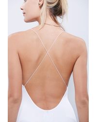 Free People Low Back Seamless Romper By Intimately - White