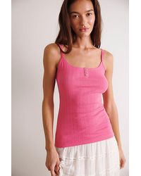 Intimately By Free People - End Game Pointelle Henley Cami By - Lyst
