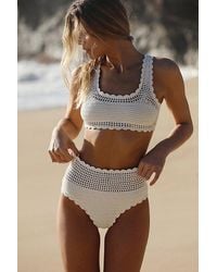 Beach Riot - Andy Crochet Swim Top - Lyst