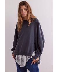 Free People - Camden Sweatshirt At Free People In Black, Size: Xs - Lyst