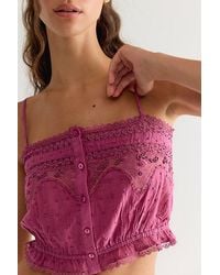 Free People - Rosa Embroidered Cami - Lyst