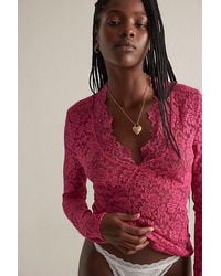 Intimately By Free People - All Day Lace Long Sleeve By - Lyst