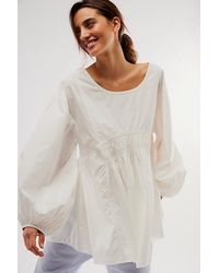 Free People - We The Free Smocked Babydoll Tunic - Lyst