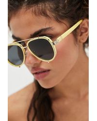 Free People - Wesley Oversized Aviator Sunglasses - Lyst