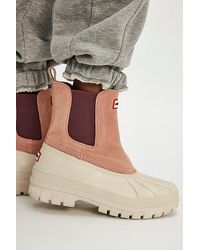HUNTER - Waterproof Chelsea Duck Boots - Lyst