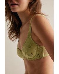 Intimately By Free People - Full Bloom Cotton Eyelet Underwire Bra By - Lyst
