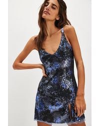 Free People - Dazzle Me Sequin Jacquard Mini Slip By - Lyst