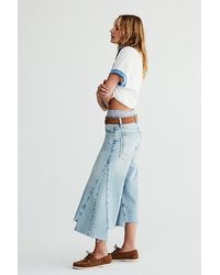 Free People - Ripple Wide-leg Crop Jeans - Lyst