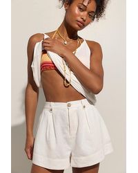 free-est - Jetty Linen Shorts By - Lyst