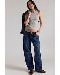 Free People - Highland Low-Rise Twisted Bowed Jeans - Lyst