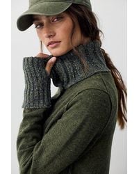 Free People - Off Kilt Funnel-Neck Wool Cardi - Lyst