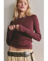 Free People - Tinsley Long Sleeve Top - Lyst