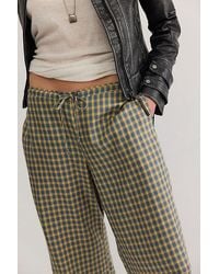 DONNI. - The Tencel Plaid Tie Pants - Lyst