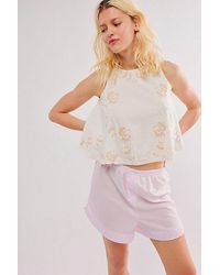 Free People - Fun And Flirty Embroidered Top - Lyst