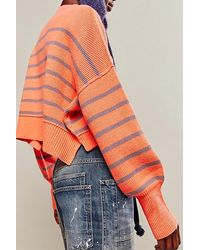 Free People - Easy Street Stripe Crop Pullover - Lyst