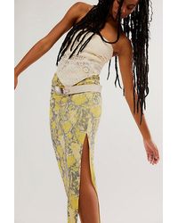 Free People - Rosalie Mesh Midi Skirt At In Floral, Size: Medium - Lyst