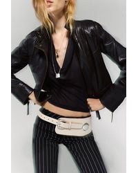 Free People - Jesse Vegan Leather Moto Jacket - Lyst