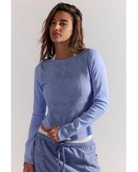 Free People - Delilah Long Sleeve Top - Lyst