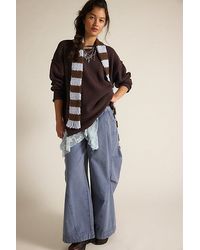 Free People - Ella Roll-Neck Cotton Knit Sweater - Lyst