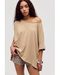Free People - Rex Oversized Cotton Tee - Lyst