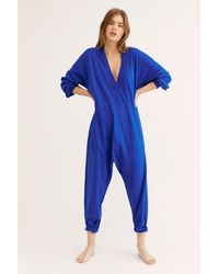 Free People Just Because Onesie - Blue