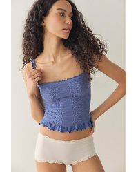 Intimately By Free People - So Soft Frill Square Neck Tank Top By - Lyst