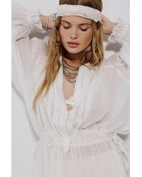 Free People - Forever Lace Triangle Scarf - Lyst
