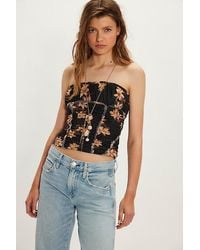Free People - Scottie Printed Tube Top - Lyst