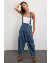 Free People - We The Free Felix Tapered Overalls - Lyst