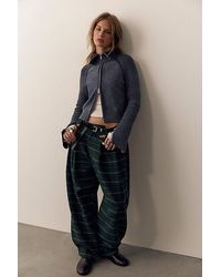 Free People - Nine Lives Plaid Trousers - Lyst