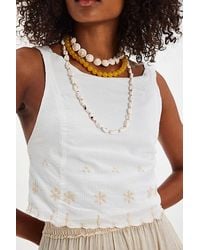 Free People - Kayla Solid Embroidered Top - Lyst