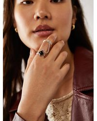Free People Wendyl Double Ring - White