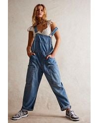 Free People - We The Free Way Back Overalls - Lyst