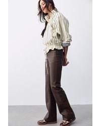 Free People - Double Knot High-Rise Vegan Straight Bootcut Jeans - Lyst