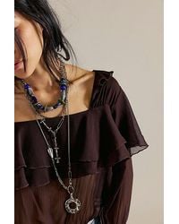 Free People - Snowy Layer Necklace - Lyst
