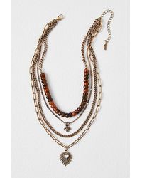 Free People - Yosemite Layered Necklace At In Coco - Lyst