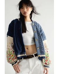 Free People - Cloudburst Knit Cardi - Lyst