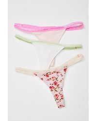 Intimately By Free People - Care Fp String Thong 3-pack Knickers - Lyst