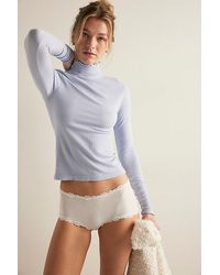 Intimately By Free People - So Soft Seamless Modal Mock Neck Top By - Lyst