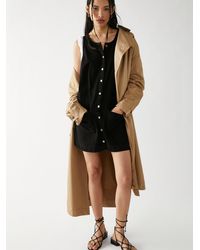 Free People Wilderado Denim Mini Dress | Lyst