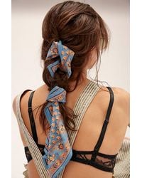 Free People - Lotus Paisley Print Bandana At In Blue Jean - Lyst